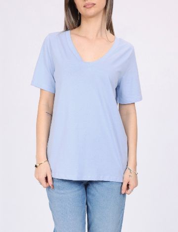 Tricou Pieces, albastru