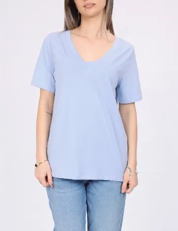 Tricou Pieces, albastru