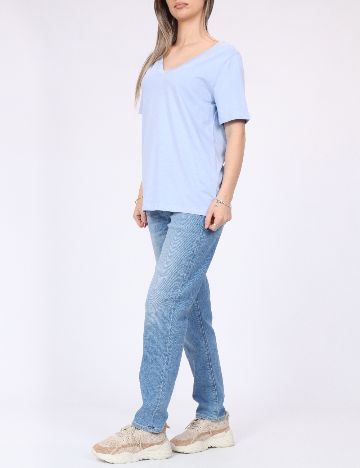 Tricou Pieces, albastru