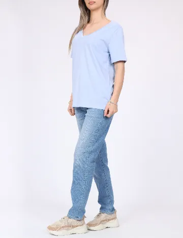 Tricou Pieces, albastru