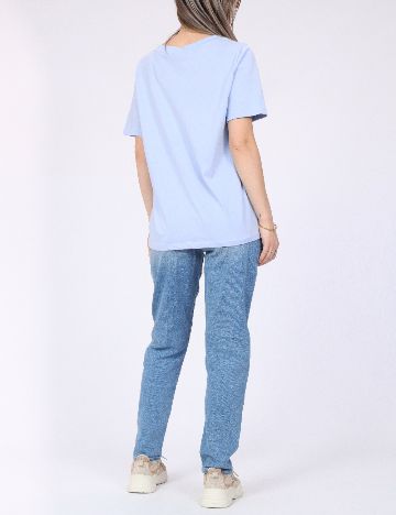 Tricou Pieces, albastru