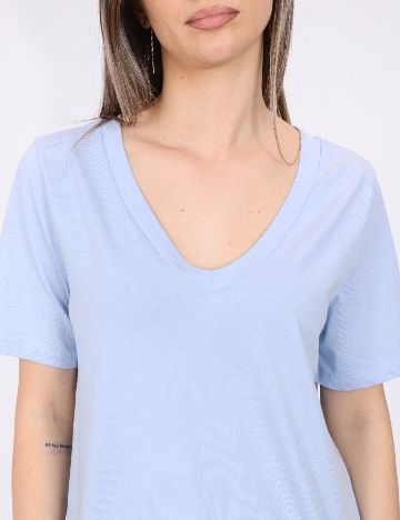 Tricou Pieces, albastru
