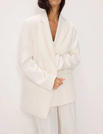 Sacou Oversize Reserved, ecru