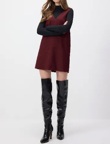 Rochie scurta Reserved, visiniu