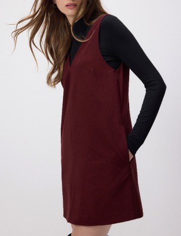 Rochie scurta Reserved, visiniu