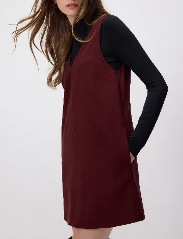 Rochie scurta Reserved, visiniu
