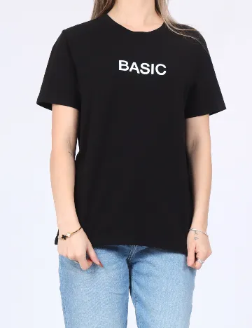 Tricou Pieces, negru