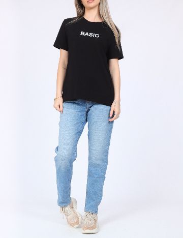Tricou Pieces, negru