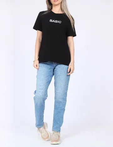 Tricou Pieces, negru