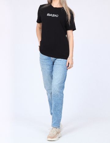 Tricou Pieces, negru