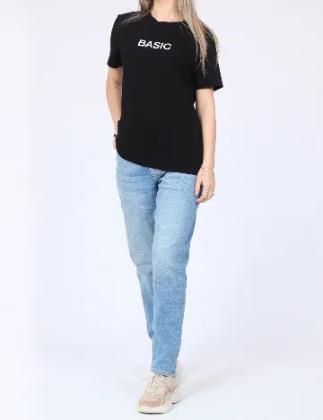 Tricou Pieces, negru