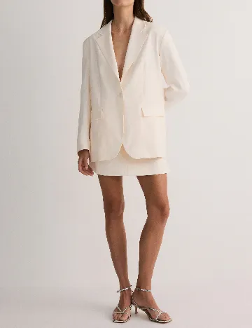 Sacou Oversize Reserved, crem