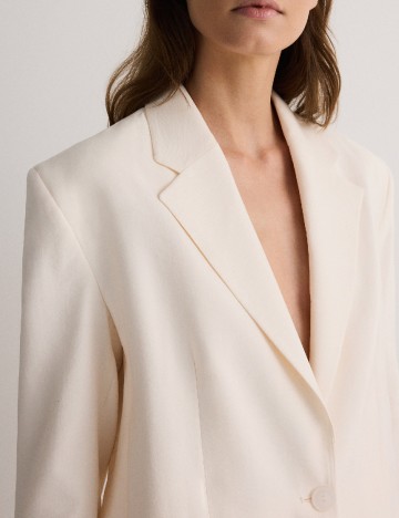 Sacou Oversize Reserved, crem