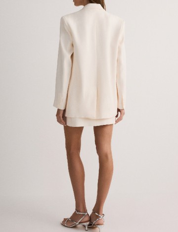 Sacou Oversize Reserved, crem