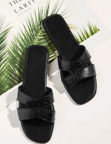 Slapi SHEIN, negru