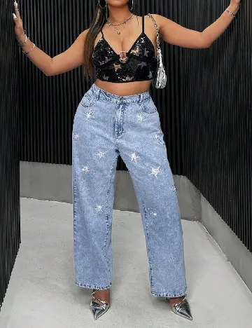 Blugi SHEIN CURVE, albastru