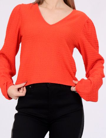 Bluza Pieces, portocaliu