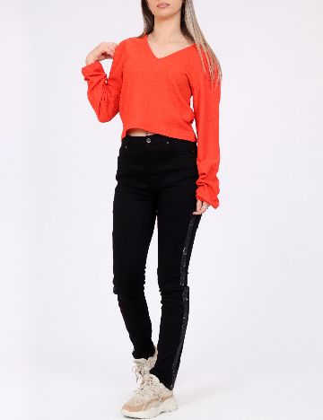 Bluza Pieces, portocaliu