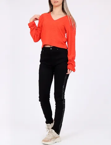 Bluza Pieces, portocaliu
