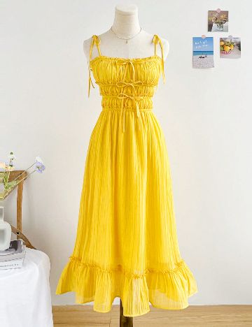 Rochie medie SHEIN, galben