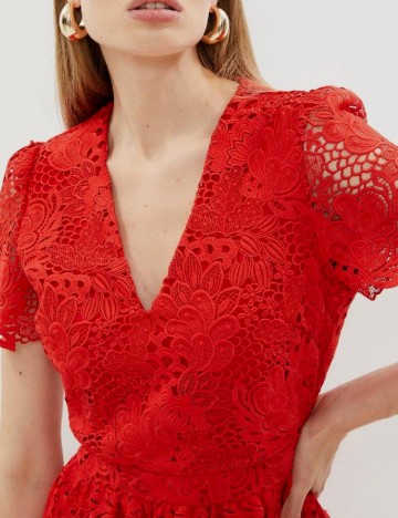 Rochie medie Coast, rosu