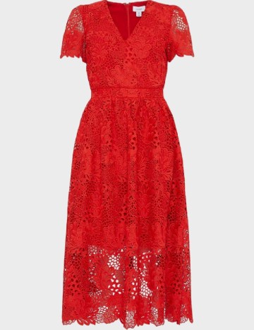 Rochie medie Coast, rosu