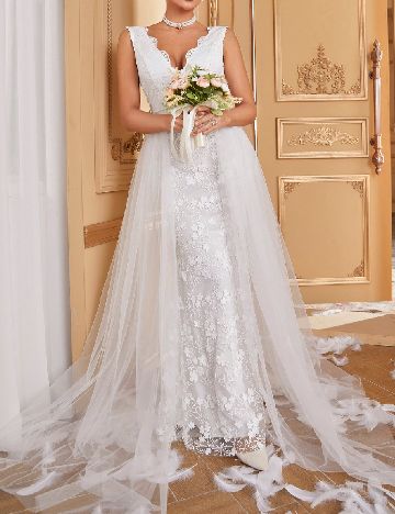 Rochie lunga Giffniseti, alb