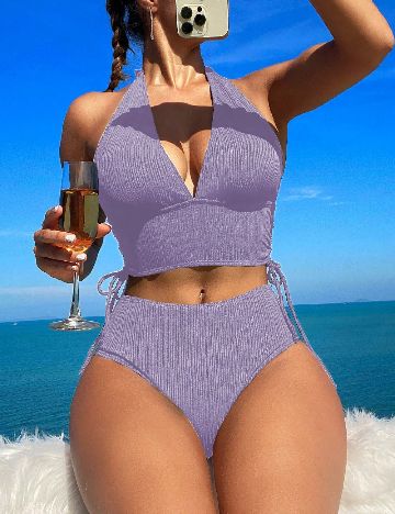 Costum de baie SHEIN, mov