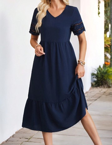 Rochie medie Emery Rose, albastru