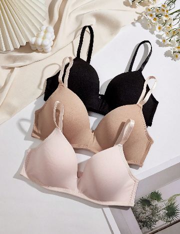 Set sutiene 3 bucati SHEIN, mix culori