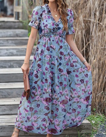 Rochie lunga SHEIN, floral print