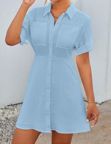 Rochie scurta SHEIN, albastru