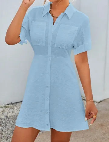 Rochie scurta SHEIN, albastru