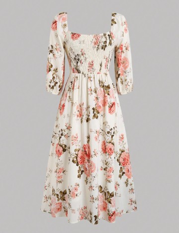 Rochie medie SHEIN, floral print
