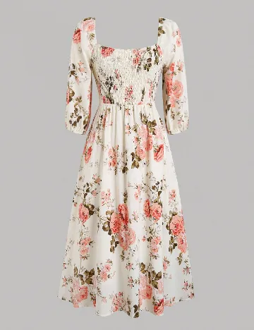 Rochie medie SHEIN, floral print