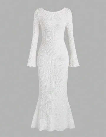 Rochie lunga SHEIN, ecru