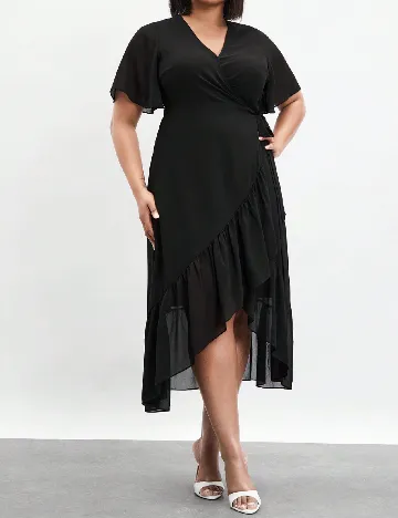 Rochie medie SHEIN CURVE, negru