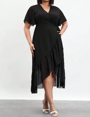 Rochie medie SHEIN CURVE, negru