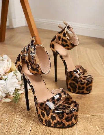 Sandale SHEIN, animal print