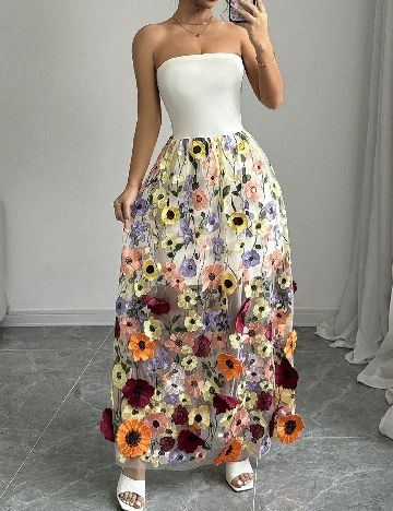 Rochie lunga SHEIN, floral print