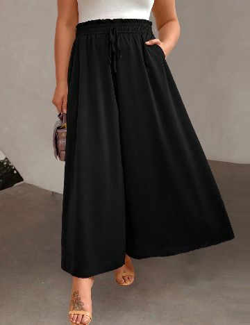 Pantaloni SHEIN CURVE, negru