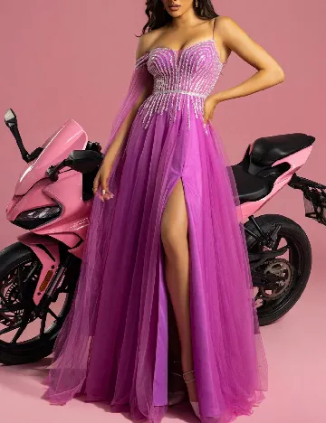 Rochie lunga Faeriesty, mov