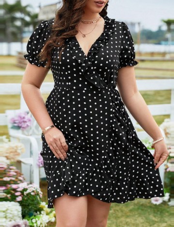Rochie scurta SHEIN CURVE, negru