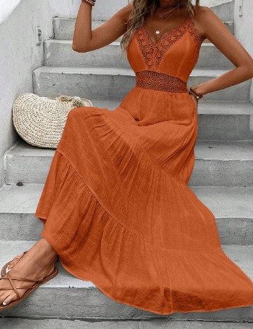Rochie medie SHEIN, portocaliu