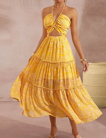 Rochie medie SHEIN, galben