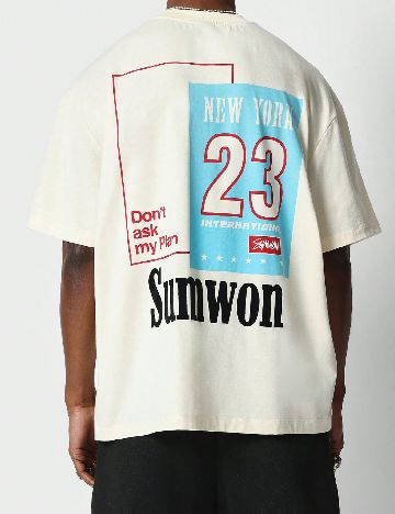 Tricou SUMWON, crem