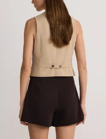 Fusta pantalon Reserved, maro inchis
