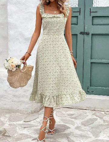 Rochie medie SHEIN, verde