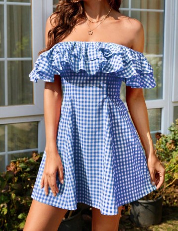 Rochie scurta SHEIN, albastru