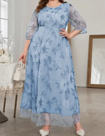 Rochie lunga SHEIN CURVE, albastru